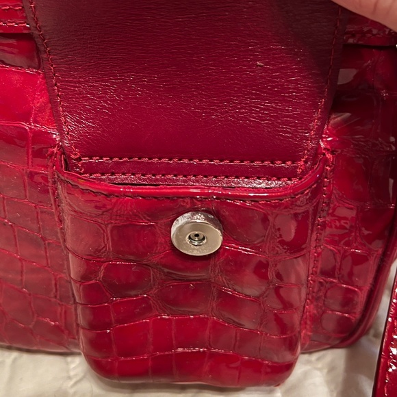 Red crocodile Brighton purse - Picture 4 of 5